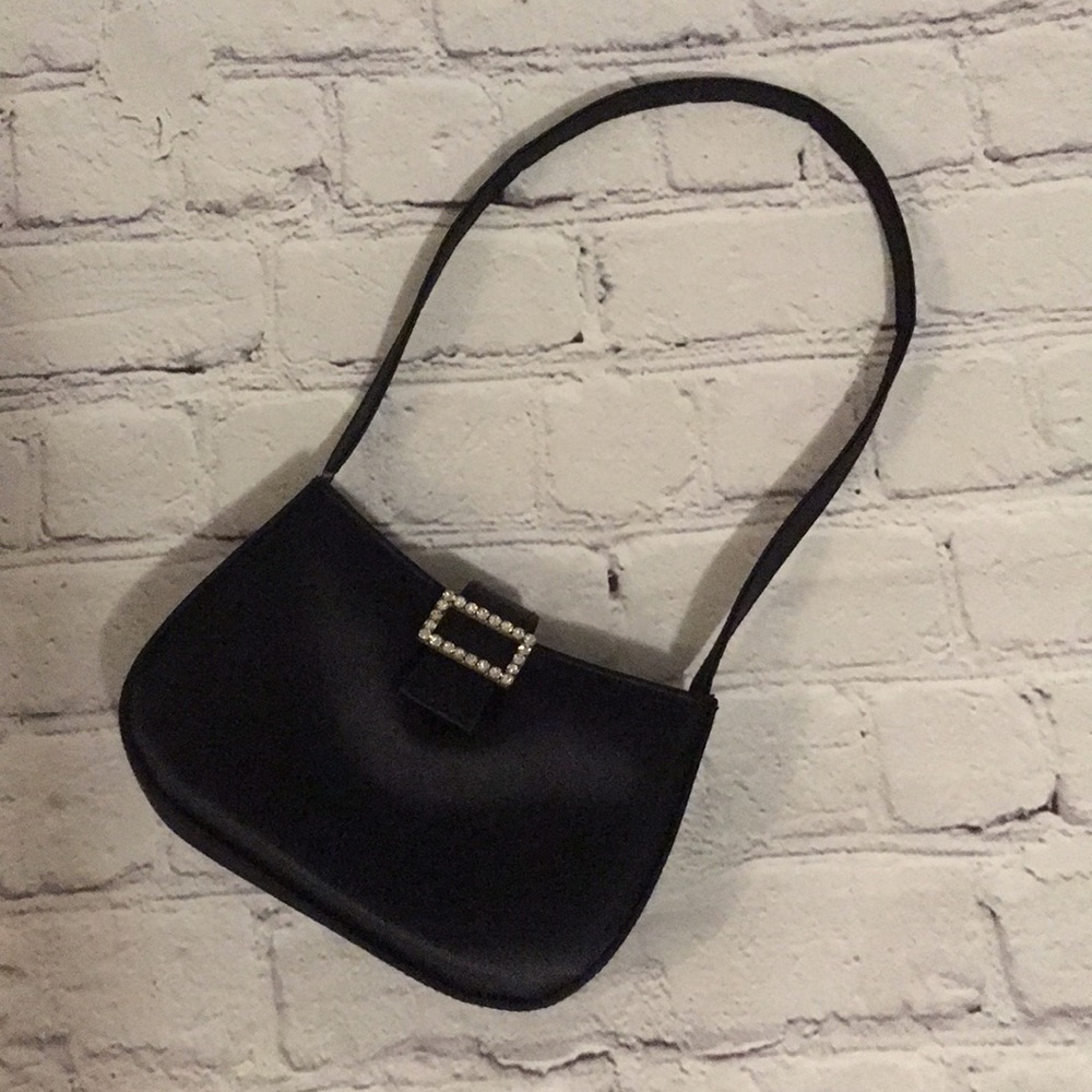 Small Black Chateau Clutch